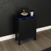 Armário 2 Portas para Escritório Home Office Gamer ME4164 MDP Preto/Azul G69 - Gran Belo