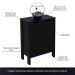Armário 2 Portas para Escritório Home Office Gamer ME4164 MDP Preto/Azul G69 - Gran Belo