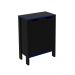 Armário 2 Portas para Escritório Home Office Gamer ME4164 MDP Preto/Azul G69 - Gran Belo