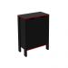 Armário 2 Portas para Escritório Home Office Gamer ME4164 MDP Preto/Vermelho G69 - Gran Belo