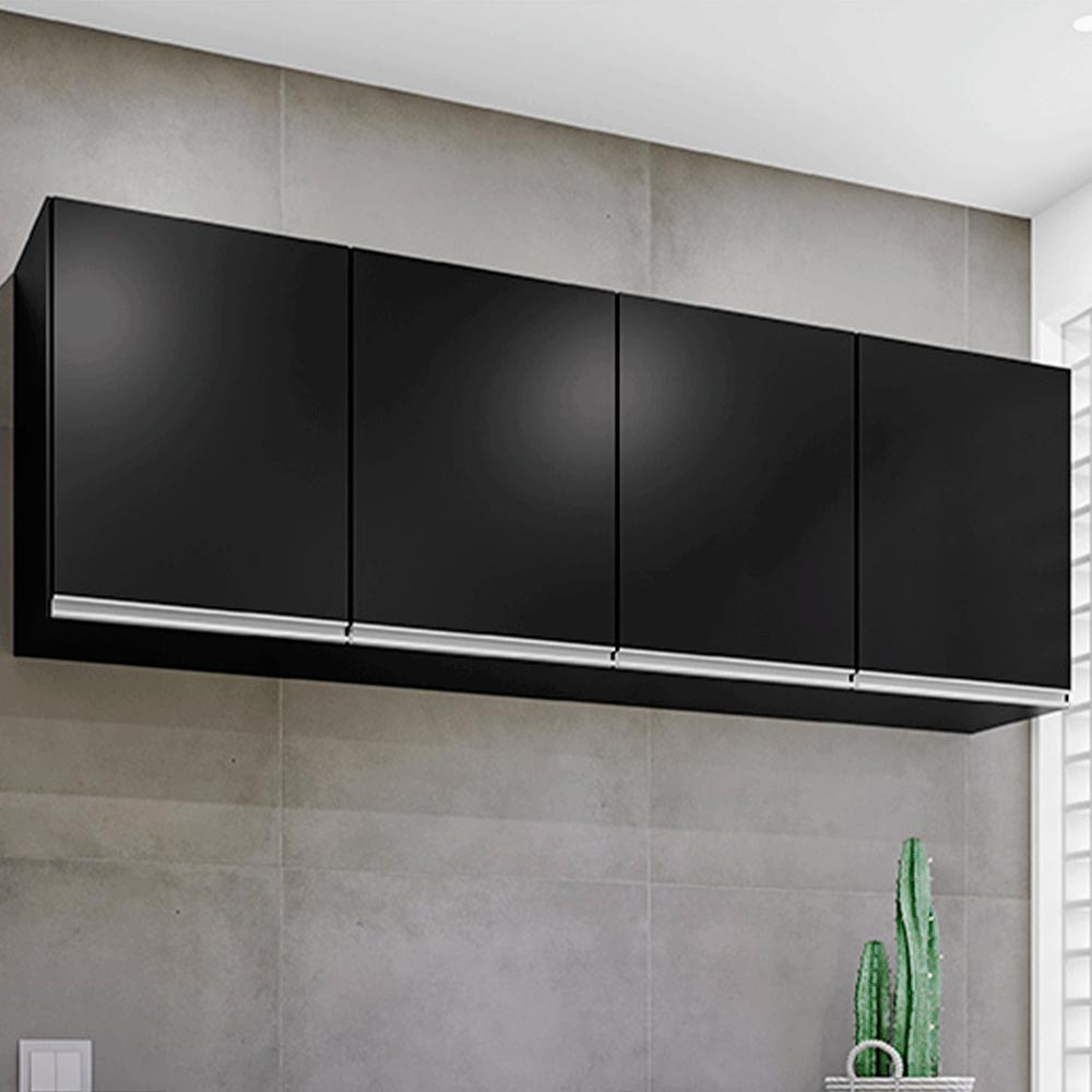 Armário Aéreo Marcos MDP/BP Preto G96 - Gran Belo