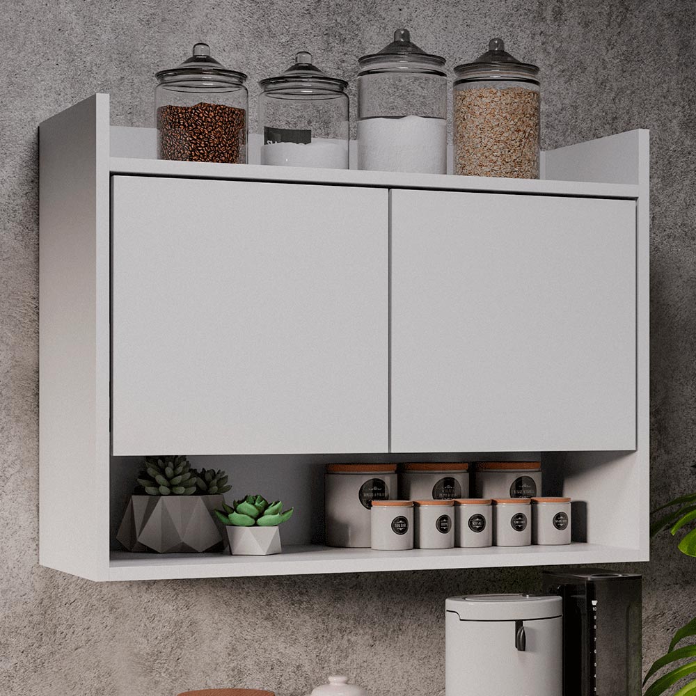 Armário Aéreo com 2 Portas Chico Branco G96 - Gran Belo