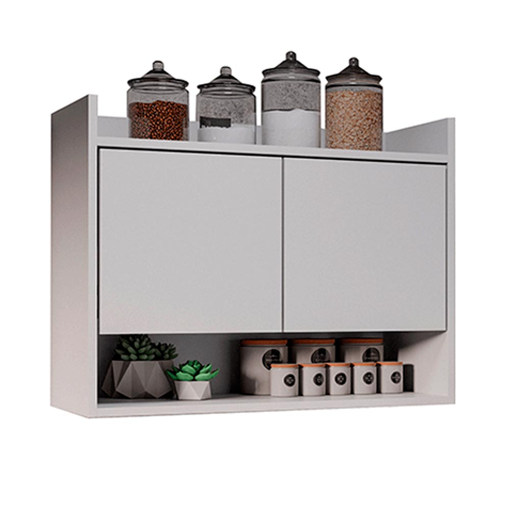 Armário Aéreo com 2 Portas Chico Branco G96 - Gran Belo