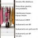 Armário Alto Closet para Escritório Home Office AZ1011 MDP Branco/Nogal G69 - Gran Belo