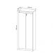 Armário Alto com Tranca para Escritório Home Office ME4151 MDP Branco G69 - Gran Belo
