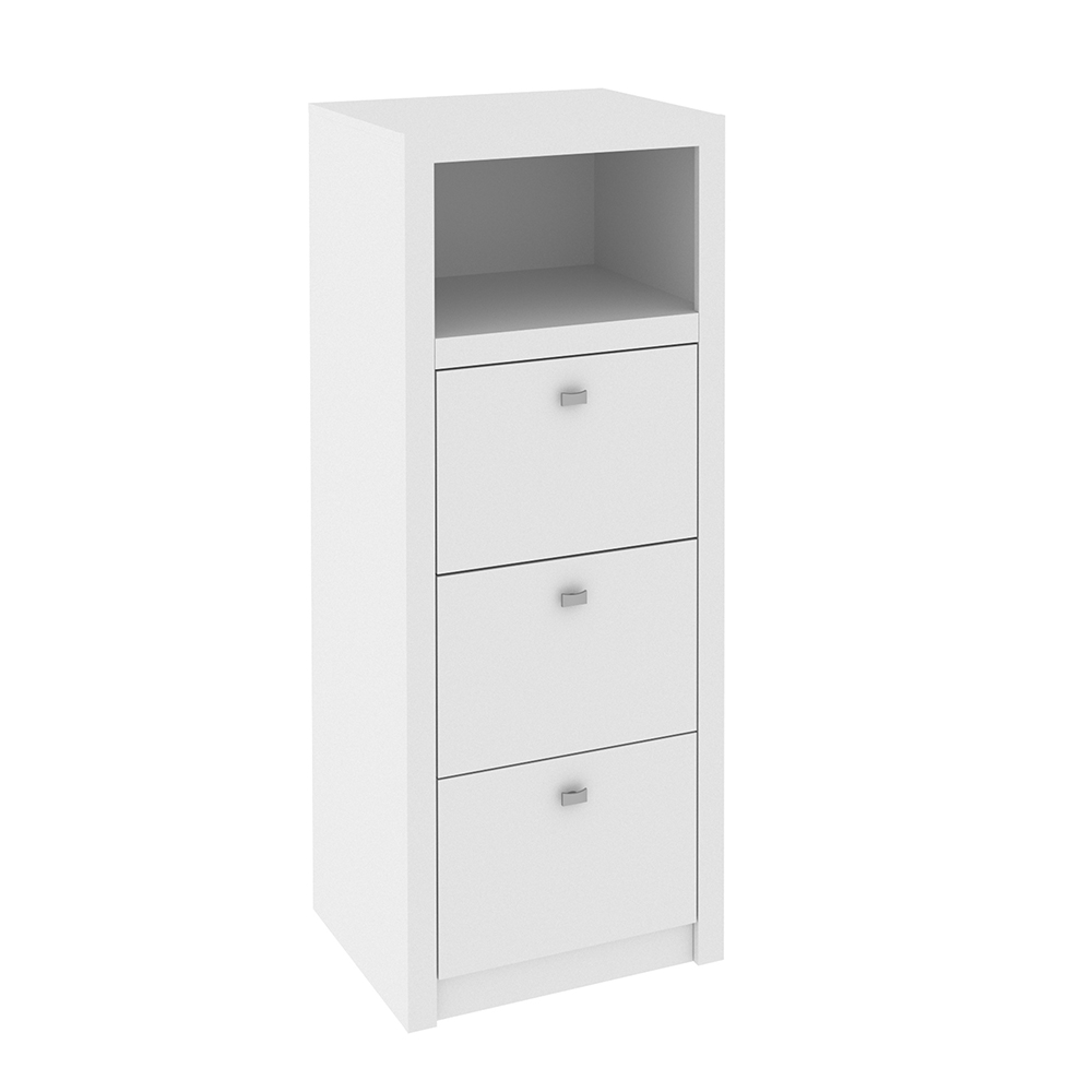 Armário Arquivo para Escritório Home Office ME4118 MDP Branco G69 - Gran Belo