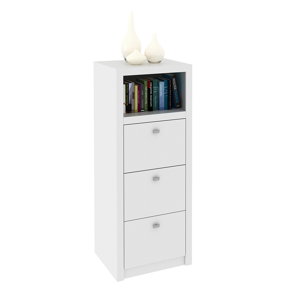 Armário Arquivo para Escritório Home Office ME4118 MDP Branco G69 - Gran Belo