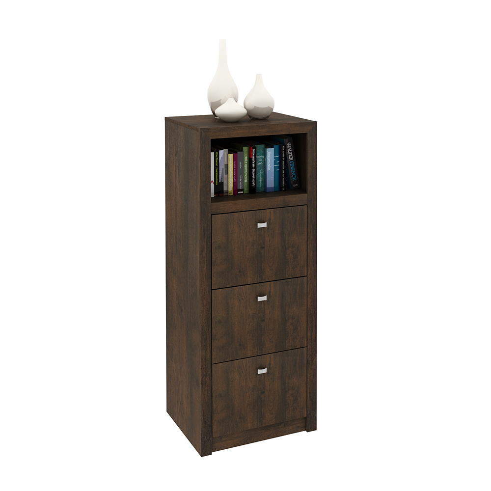 Armário Arquivo para Escritório Home Office ME4118 MDP Rustico G69 - Gran Belo