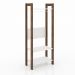 Armário Closet Aberto AZ1029 MDP Branco/Nogal G69 - Gran Belo
