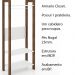 Armário Closet Aberto AZ1029 MDP Branco/Nogal G69 - Gran Belo