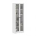 Armário Estante Alto Porta de Vidro ME4115 MDP Branco G69