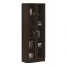 Armário Estante Alto Porta de Vidro ME4115 MDP Rustico G69 - Gran Belo