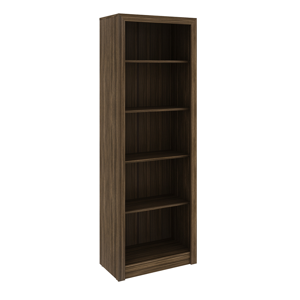 Armário Estante Alto para Escritório Home Office ME4104 MDP Nogal G69 - Gran Belo