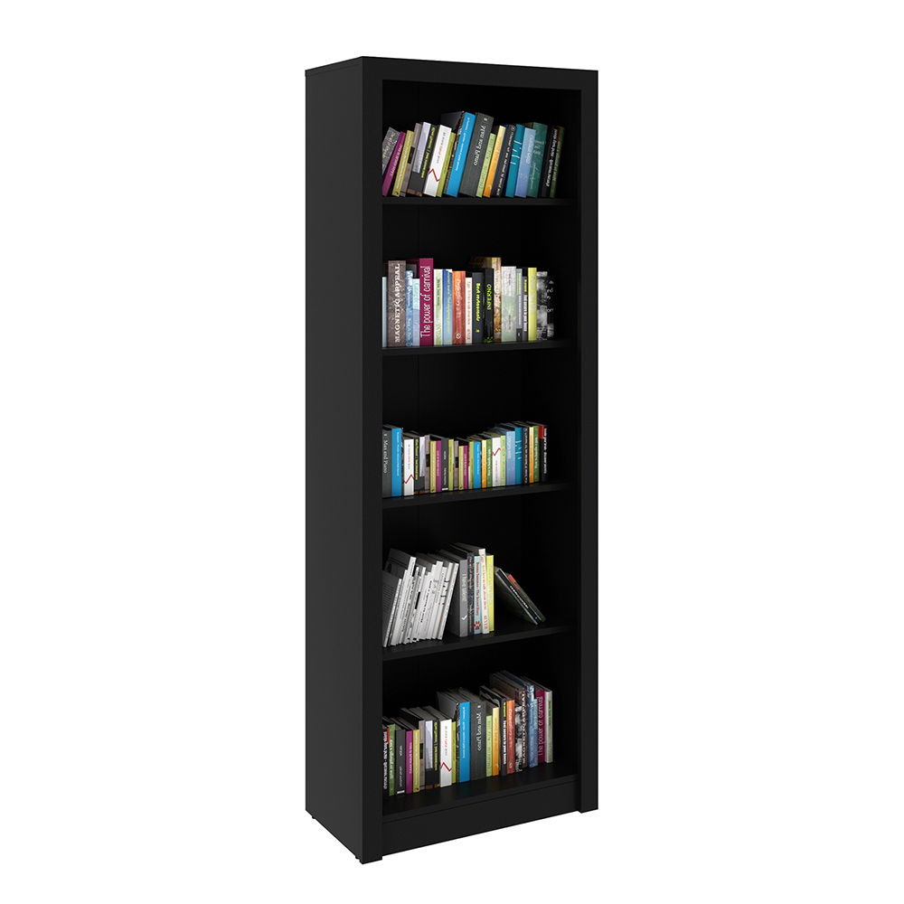 Armário Estante Alto para Escritório Home Office ME4104 MDP Preto G69 - Gran Belo