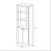 Armário Estante Alto para Escritório Home Office ME4110 MDP Branco G69 - Gran Belo