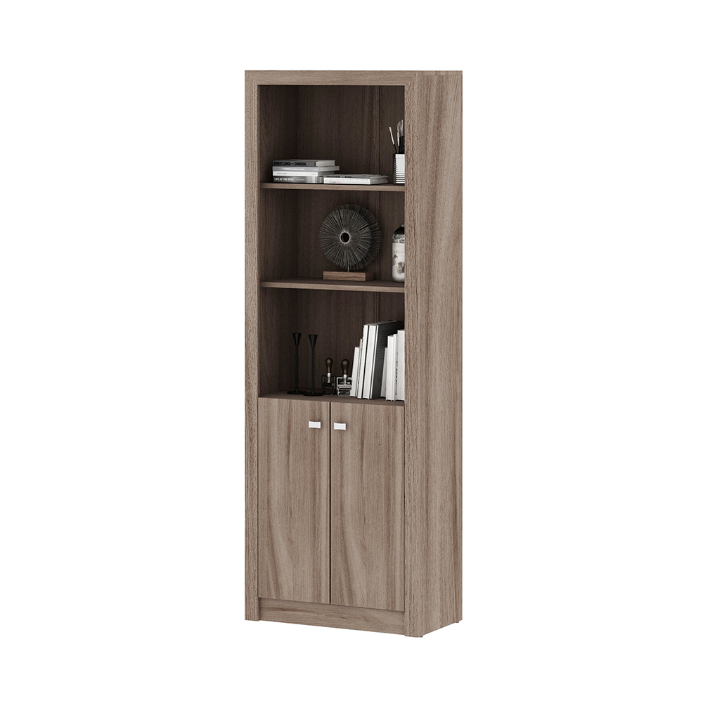 Armário Estante Alto para Escritório Home Office ME4110 MDP Carvalho G69 - Gran Belo