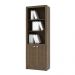 Armário Estante Alto para Escritório Home Office ME4110 MDP Nogal G69 - Gran Belo