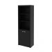 Armário Estante Alto para Escritório Home Office ME4110 MDP Preto G69 - Gran Belo