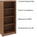 Armário Estante Alto para Escritório Home Office ME4137 MDP Amendoa G69 - Gran Belo