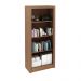 Armário Estante Alto para Escritório Home Office ME4137 MDP Amendoa G69 - Gran Belo