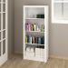 Armário Estante Alto para Escritório Home Office ME4137 MDP Branco G69 - Gran Belo