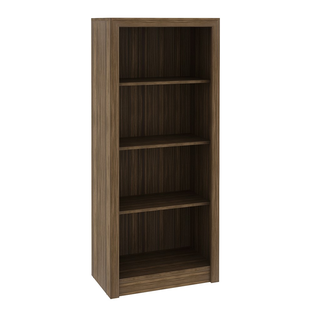Armário Estante Alto para Escritório Home Office ME4137 MDP Nogal G69 - Gran Belo
