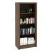 Armário Estante Alto para Escritório Home Office ME4137 MDP Nogal G69 - Gran Belo