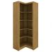 Armário Estante de Canto Alto para Escritório Home Office ME4132 MDP Amendoa G69 - Gran Belo