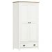 Armário Organizador 2 Portas Madeira Maciça Osiris Branco/Freijo - G74 - Gran Belo