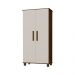 Armário Organizador 2 Portas Nicolau Malbec/Off White G37 - Gran Belo