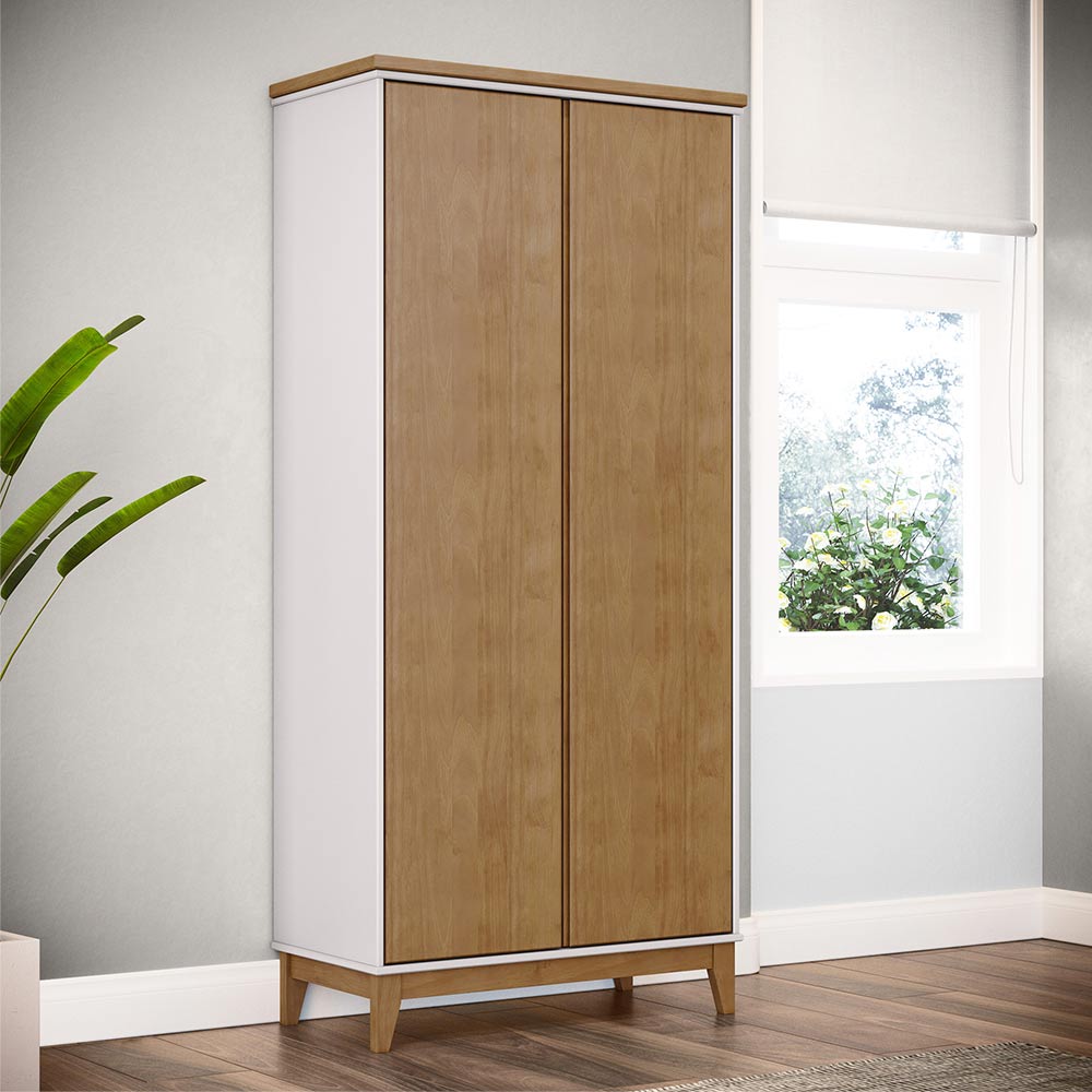 Armário Organizador MDF Cullen OffWhite/Freijó - G74 - Gran Belo