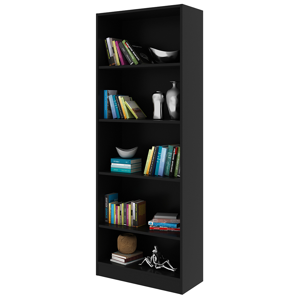 Armário Prateleiras para Escritório Home Office Gamer ME4141 MDP Preto/Preto G69 - Gran Belo
