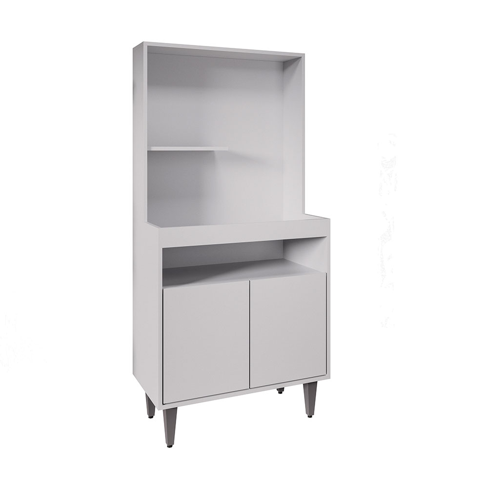 Armário de Cozinha 2 Portas Cantinho do Café Itigi Branco G96 - Gran Belo