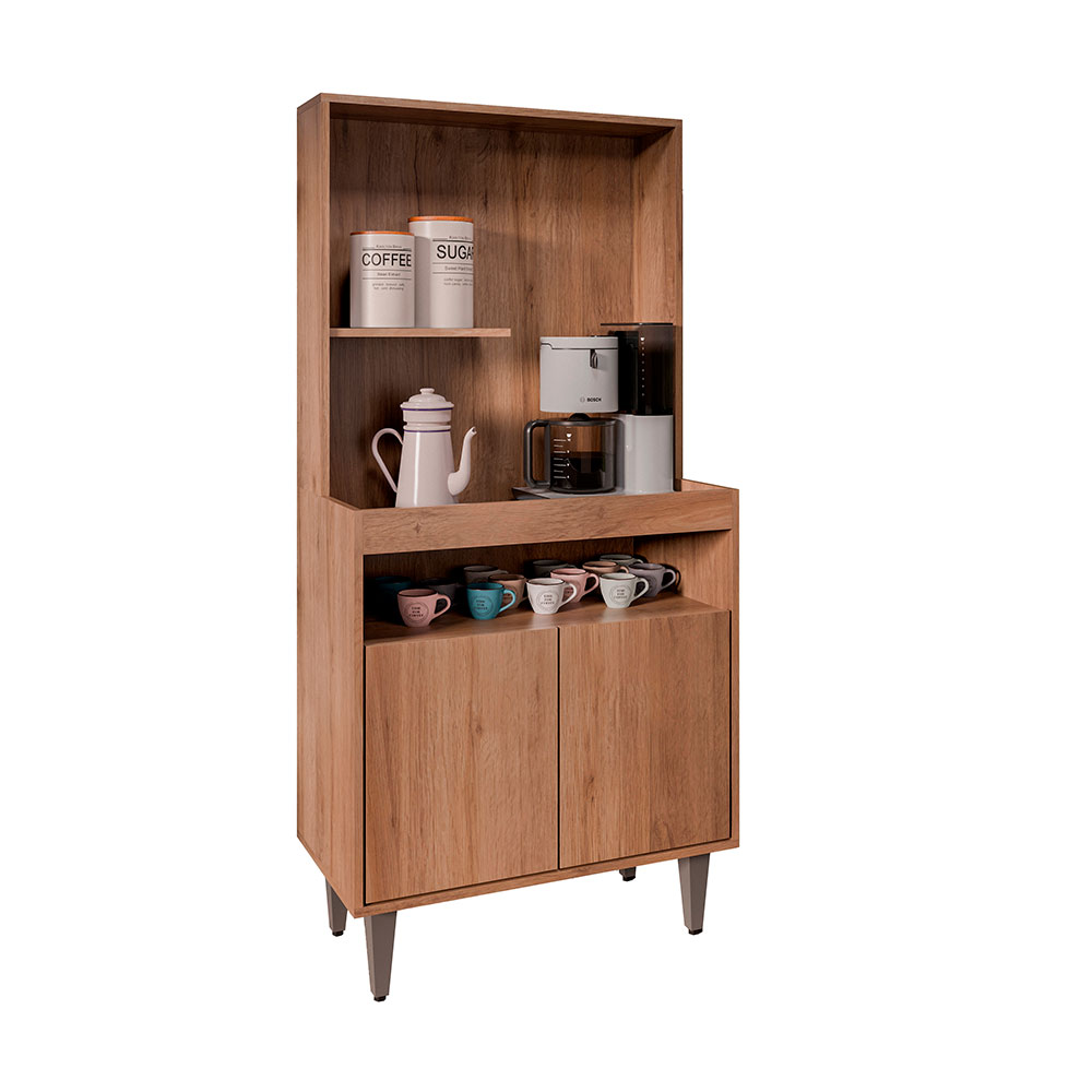 Armário de Cozinha 2 Portas Cantinho do Café Itigi Freijó G96 - Gran Belo