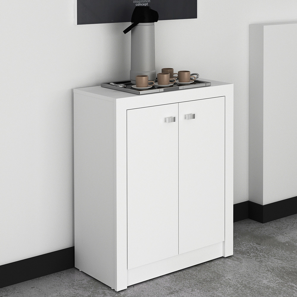 Armário para Escritório Home Office ME4103 MDP Branco G69 - Gran Belo