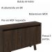 Balcão 3 Portas para Escritório Home Office ME4120 MDP Rustico G69 - Gran Belo