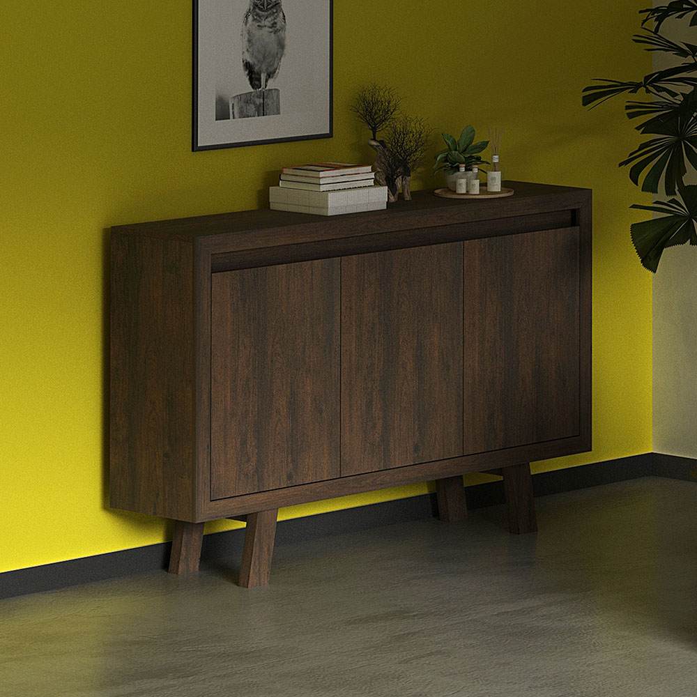 Balcão 3 Portas para Escritório Home Office ME4120 MDP Rustico G69 - Gran Belo