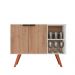 Balcão Buffet 2 Portas Koren MDP/BP Branco/Freijó G96 - Gran Belo