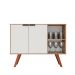 Balcão Buffet 2 Portas Koren MDP/BP Freijó/Branco G96 - Gran Belo