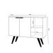 Balcão Buffet 2 Portas Koren MDP/BP Preto/Freijó G96 - Gran Belo
