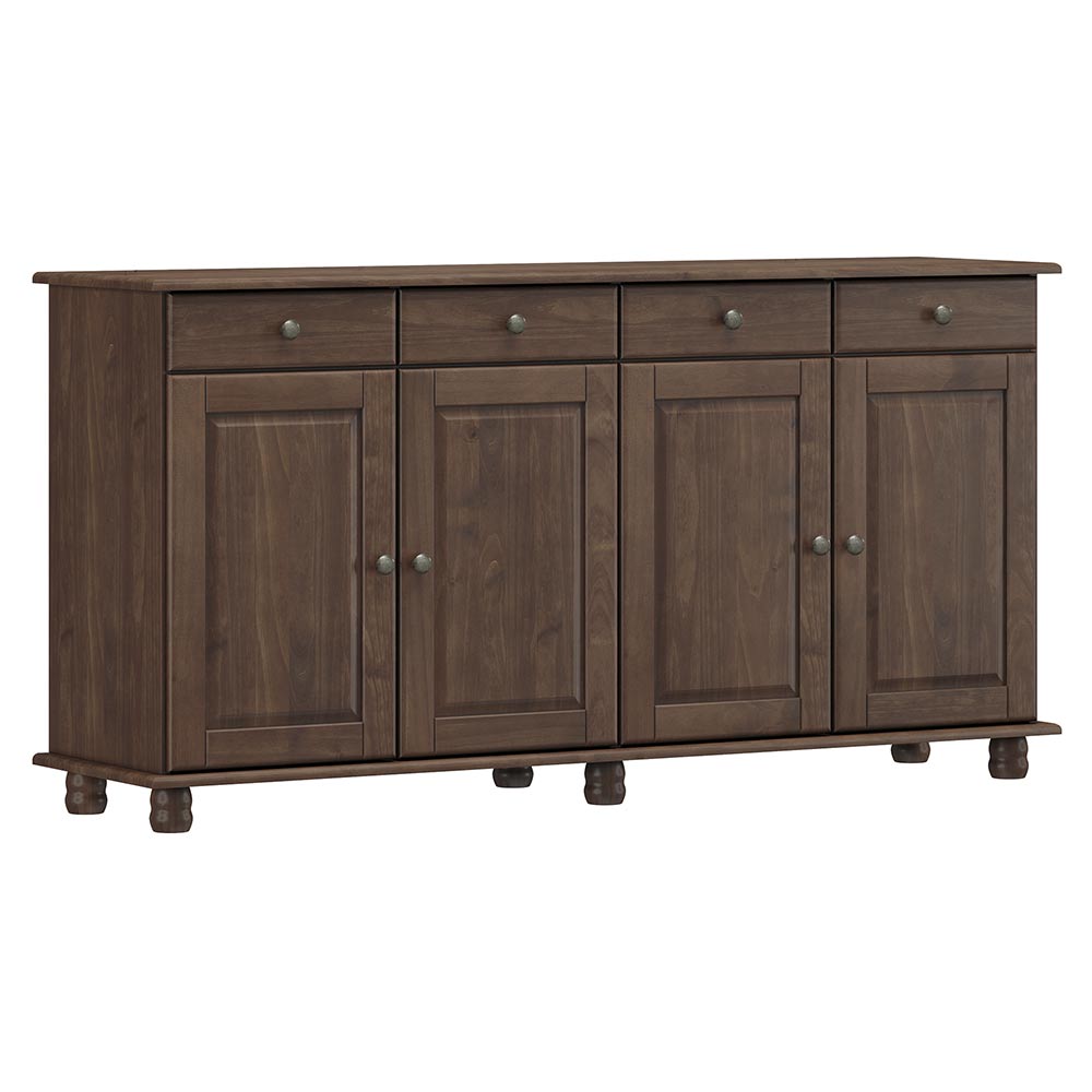 Balcão Madeira Maciça Garnet 4 Portas Café - G74 - Gran Belo
