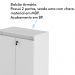 Balcão com Chave para Escritório Home Office ME4149 Branco G69 - Gran Belo