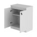 Balcão com Chave para Escritório Home Office ME4149 Branco G69 - Gran Belo