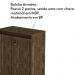 Balcão com Chave para Escritório Home Office ME4149 Nogal G69 - Gran Belo