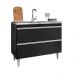 Balcão de Cozinha Wollo MDP/BP Preto G96 - Gran Belo