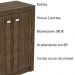 Balcão para Escritório Home Office ME4103 MDP Nogal G69 - Gran Belo