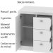 Balcão para Escritório Home Office ME4111 MDP Branco G69 - Gran Belo