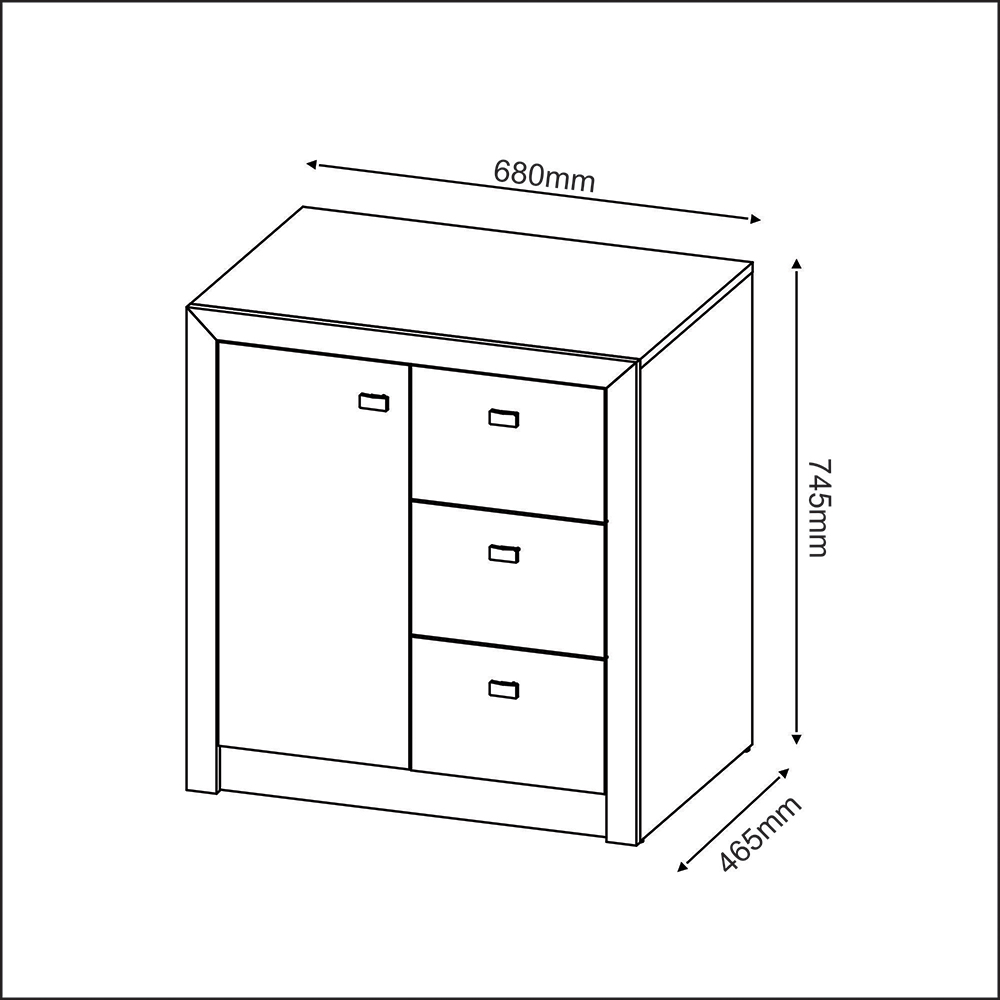 Balcão para Escritório Home Office ME4111 MDP Rustico G69 - Gran Belo