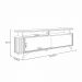 Bancada Decorativa Kirby 1.8 TV até 70 Polegadas Ripada Cinamomo/Off White G26 - Gran belo