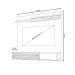 Bancada Suspensa Flop MDP Pintura UV até 55 Cinamomo/OffWhite G97 - Gran Belo
